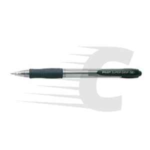 Caneta Pilot Supergrip Preto| Retrátil | 0.4mm